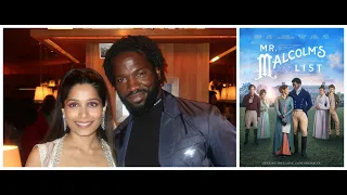 Interview: Ṣọpẹ́ Dìrísù and Freida Pinto talk romantic period drama 'Mr. Malcolm's List'