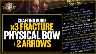 Path of Exile | Crafting x3 T1 Fracture Physical Bow | +2 Arrows