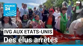 Droit à l'avortement aux Etats-Unis : des élus démocrates arrêtés pendant une manifestation