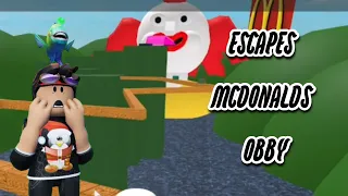 Evil Clown Ate Me | Escape McDonalds Obby (funkytonker uploads)