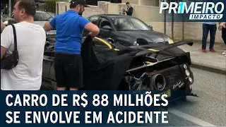 Prejuízo milionário: carro de R$ 88 milhões se envolve em acidente | Primeiro Impacto (07/09/22)