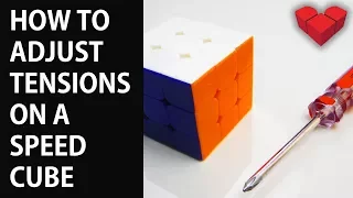 How to adjust tensions on a speed cube