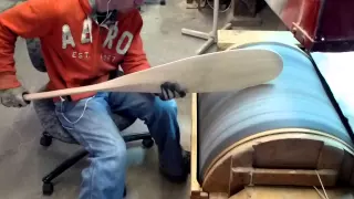 The Making Of A Shaw & Tenney Handmade Wooden Canoe Paddle - Fine Shaping