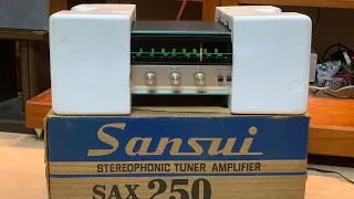 Dành cho người thích sưu tầm Full thùng xốp Amply SANSUI SAX -250.LÊ KHÔI AUDIO -0962.828384