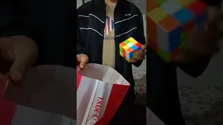 Rubik's Cube Magic Trick/Instant Bag solve/Revealed😱😱//i Tried Steven Brundage Magc Trick #shorts
