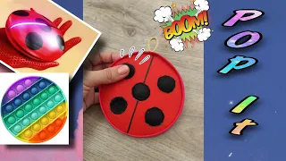 Pop it в стиле Леди Баг| DIY Combined Yo-Yo Lady Bug and Pop it|поп ит своими руками