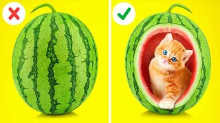 GENIUS HACKS FOR SMART PET OWNERS || Sneak Pets & Snacks! Funny DIY Ideas By 123 GO! TRENDS