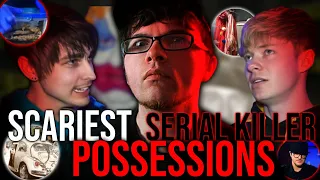 Reacting to Serial Killers Haunted Possessions ! by Sam and Colby | PRETTY DISTURBINB !.