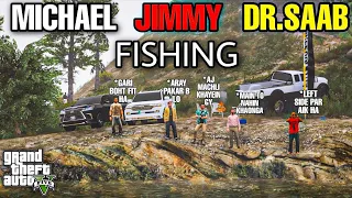Michael Is Doing Fishing | MICHAEL,JIMMY AND DR.SAAB | GTA 5 | Real Life Mods #111 | URDU |