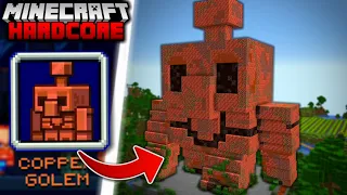 I Built a COPPER GOLEM Statue in Minecraft Hardcore (#54)