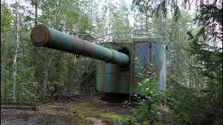Ett Artillerifort Ett Kanonbatteri uppe på berget - The Cold War History The Secret Bunker