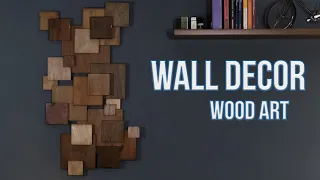 Scrap wood wall art - Making a wooden wall decoration