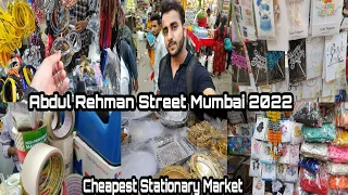 Abdul Rehman Street Mumbai 2022 | Mumbai Wholesale Market For Stationary | Market Vlog