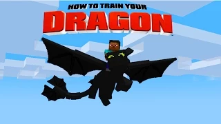 Minecraft - HOW TO TRAIN YOUR DRAGON - A Night Fury ! [15]