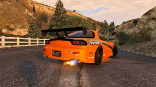 GTA 5 - Mazda Rx7 Tokyo Drift PART 1