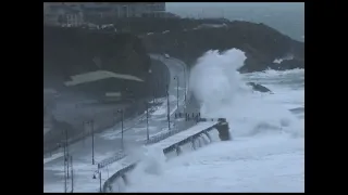 Storms on the Isle of Man at Douglas and Peel