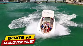 CAPTAIN TRYING TO DROWN THE FAMILY AT HAULOVER? | Boats vs Haulover Inlet