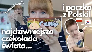 Najdziwniejsza czekolada w moim życiu🧄... + PACZKA Z POLSKI - Daily Vlog z Korei