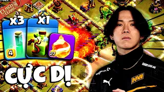 Klaus Swag 4 spells with this strategy - Insane Attacks in Clash of Clans | Akari Gaming