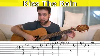 Fingerstyle Tutorial: Kiss the Rain (Standard Tuning) - Guitar Lesson w/ TAB