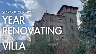 RENOVATION Timelapse Summary #5. The Start Of Our First Year Renovating an Abandoned House in Italy