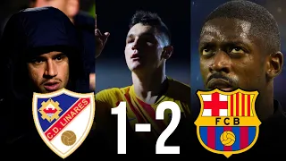 ‼️🚨Linares 1-2 FC Barcelona: Dembele & Jutgla ADVANCE Barca To The Next Round FT Coutinho & Dembele