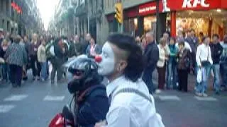 Clown Rambla Barcelona super