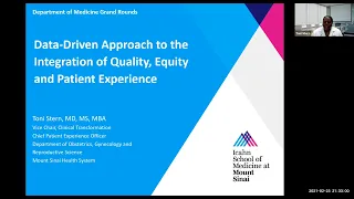 Data Driven Approach to the Integration of Quality, Equity and Patient Experience