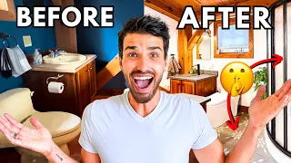 Bathroom Renovation on a BUDGET...you won't believe what I did!