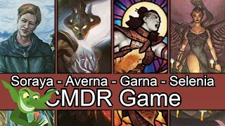 More Holiday Hijinks! Soraya vs Averna vs Garna vs Selenia #edh #cmdr game play