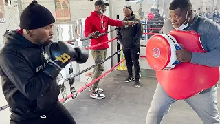 SHAWN PORTER TRAINING TO BUST UP TERENCE CRAWFORD  WITH BRUTAL BODY HOOKS - TRAINING FOOTAGE