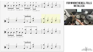 How to Play 🥁   For Whom The Bell Tolls   Metallica