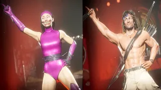 MK11 Ultimate All Characters Perform Saturday Night Fever's Disco Dance All Characters Perform Liu K