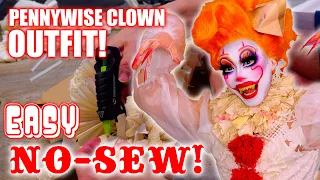 PENNYWISE CLOWN COSTUME DIY TUTORIAL (NO-SEW!)