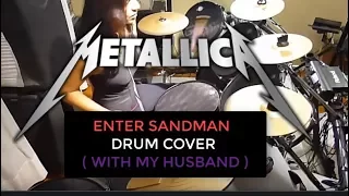 Metallica - Enter Sandman Drum Cover - by two drummers