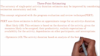 40. PMP | What is 3 point estimation | PERT estimation