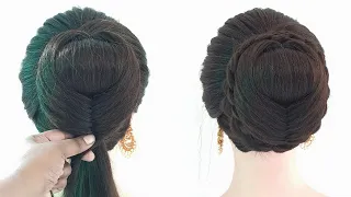 beautiful bun hairstyle for function // bun hair tutorials