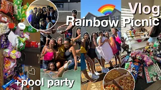 VLOG: Rainbow Picnic / Pool Party🌈 with my class ||South African Youtuber