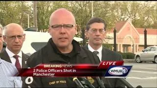Police: 2 officers shot in Manchester