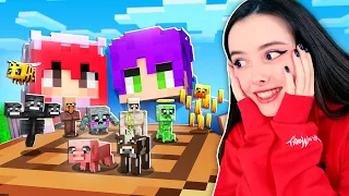 НАШИ НОВЫЕ маленькие ПИТОМЦЫ в МАЙНКРАФТ 😍 МОЯ Девушка ИГРАЕТ В MINECRAFT 🤡 #22