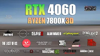 RTX 4060 + Ryzen 7 7800X3D : Test in 18 Games - RTX 4060 Gaming