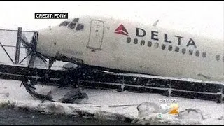 NTSB Investigates Cause Of Delta Accident At LaGuardia Airport