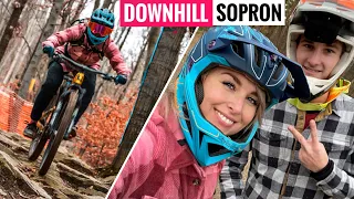 Abenteuerliche Schlammschlacht! Downhill Sopron - neu entdeckte MTB -Trails, Biken im Winter