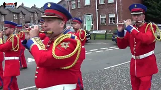 Downshire Guiding Star Flute Band @ Mavemacullen Accordion Band 70th Anniversary Parade 2023