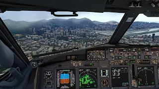 MSFS 2022: Landing at The Famous Kai Tak Airport | ULTRA GRAPHICS | PMDG 737-700