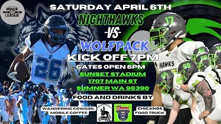 Opening Week I Spokane Wolfpack vs. South Sound Nighthawks I Semi Pro  I 2024