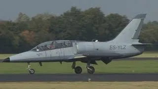 Aero L-39C Albatros ES-YLZ Skyline Aviation landing at Groningen Airport Eelde GRQ / EHGG