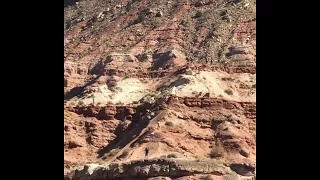 Brett Tippie checks out Kurt Sorge 's practice run for RedBull Rampage 2017