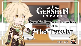Genshin Impact characters react to the Traveler l Aether l Part 5/5 | M!traveler l 🌙 l