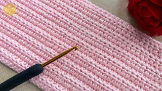 This Super Easy Crochet Baby Blanket Pattern is Adorable! 🥰 Crochet Stitch Perfect for Beginners
